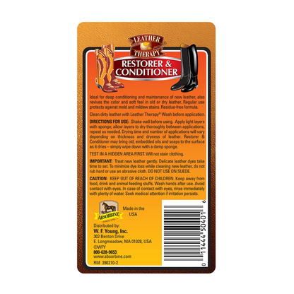 Leather Threrapy Restorer & Conditioner Absorbine 473 ml