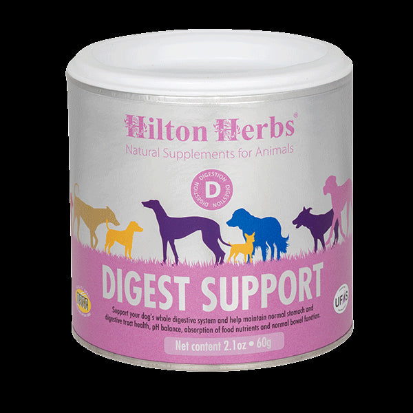 <h6 style="text-align:left;"><span style="font-size:10pt;font-family:'Arial Unicode MS', sans-serif;background:#FFFFFF;">Fine cut dry supplement containing herbs such as marshmallow and chamomile to help your dog maintain normal digestion.</span></h6>