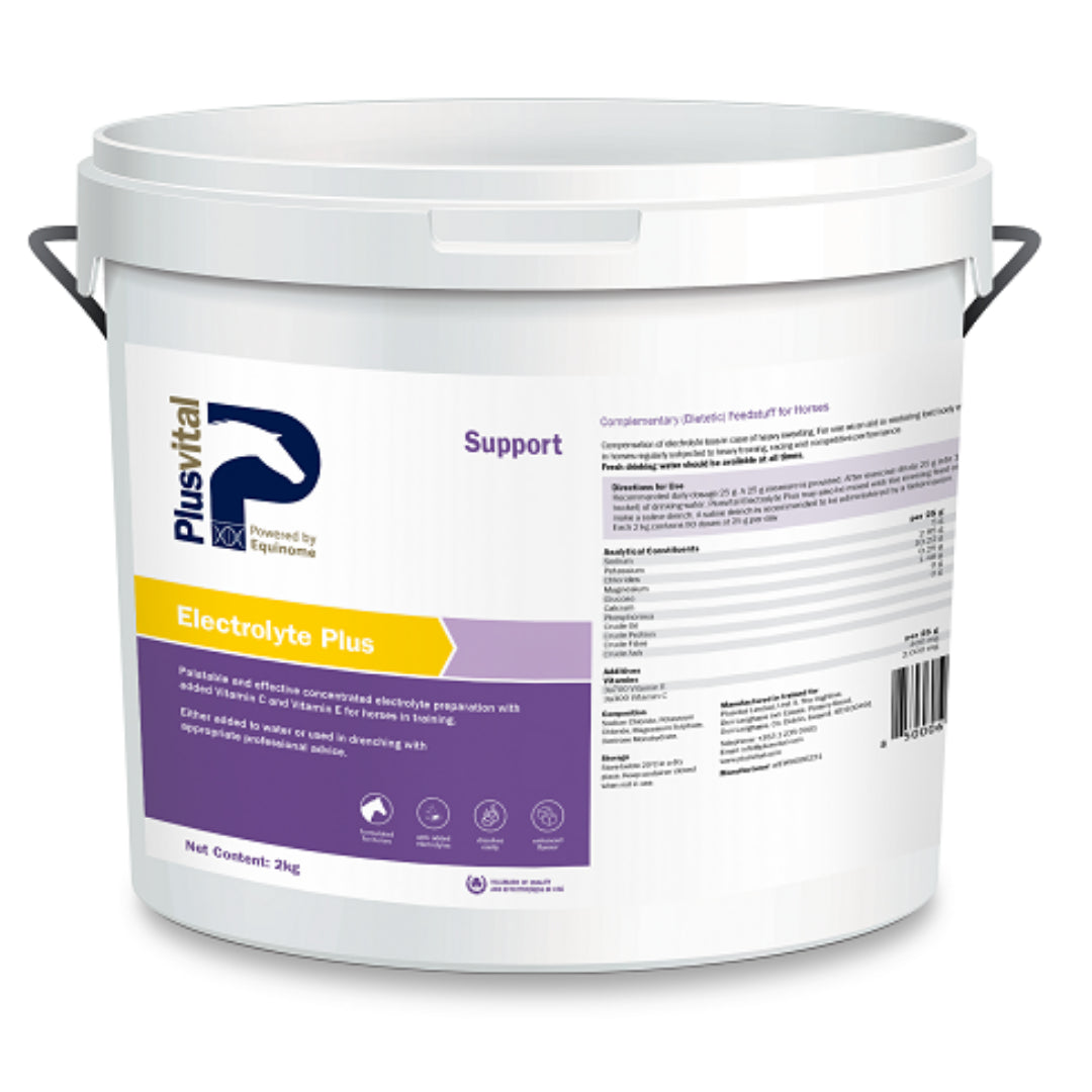 <h6 style="text-align:left;"><span style="font-size:10pt;font-family:'Arial Unicode MS', sans-serif;background:#FFFFFF;">Plusvital Electrolyte Plus is designed to replace essential salts that can be lost through high intensity activity, assisting in post-exercise recovery.</span></h6>